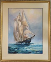 Vale Snyder,watercolour, 21 x 17", Bluenose,