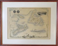 John Tallis map of Nova Scotia &