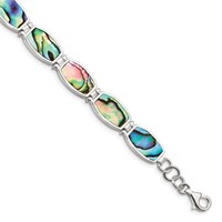 Sterling Silver- Abalone Bracelet