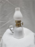 Mini Oil Lamp White Teacup Look