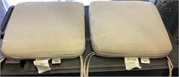 2pk Hampton Bay Outdoor Seat Cushions 19”x19”