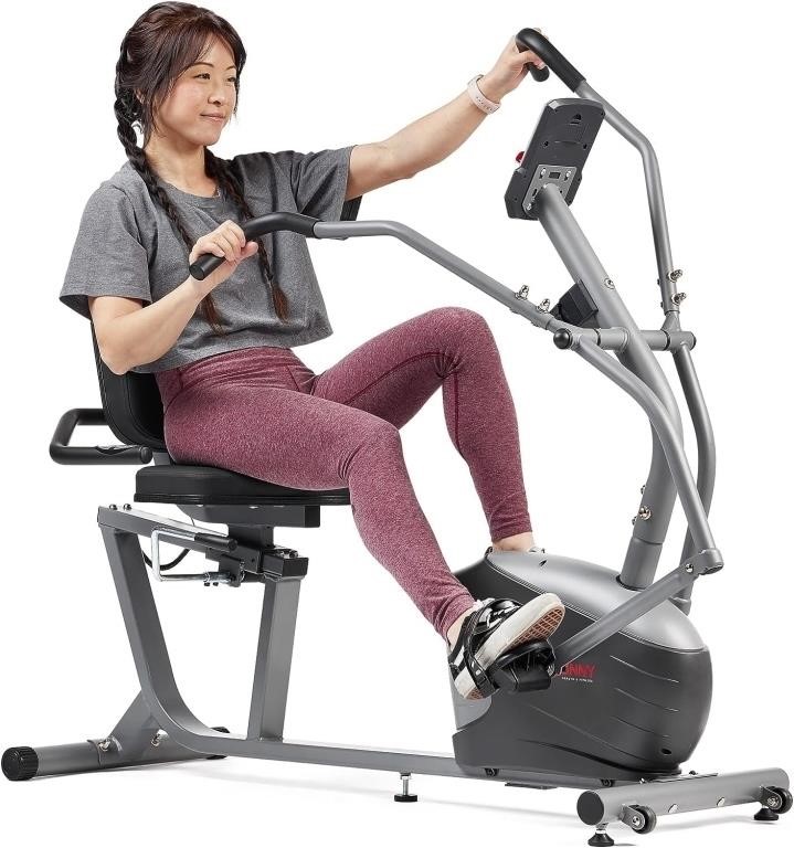 Recumbent Bike with Dual Motion Arm Exercisers