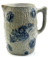 Blue & Gray Flemish Salt Glaze Pitcher Stoneware