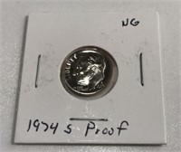 1974s Dime Proof Ng