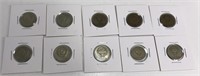 Lot Of 10 Soviet Union Cold War Coins
