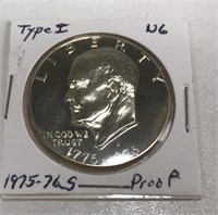 1975-76s Eisenhower Dollar Coin Proof Ng