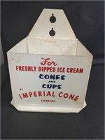 Vintage Imperial Cone Company Metal Ice Cream