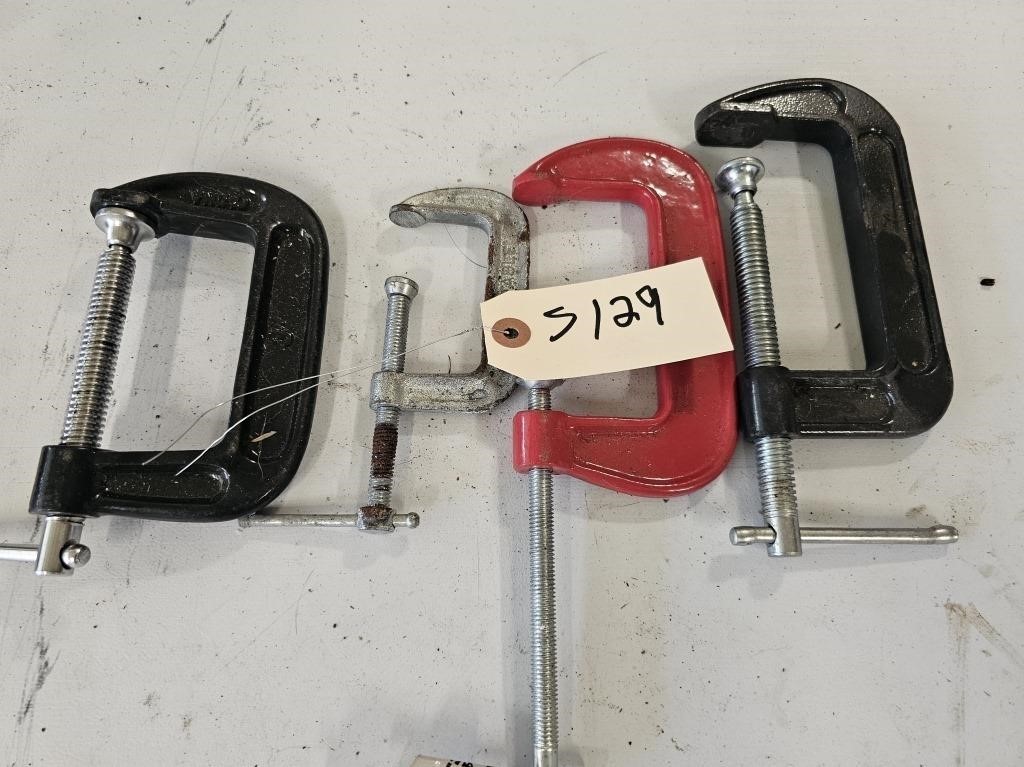 (4) C Clamps like new