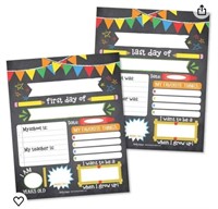10 Chalk School Signs for Kids First Day of