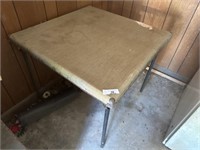 Old card table