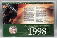 1998 American Eagle Silver Dollar .999 1oz