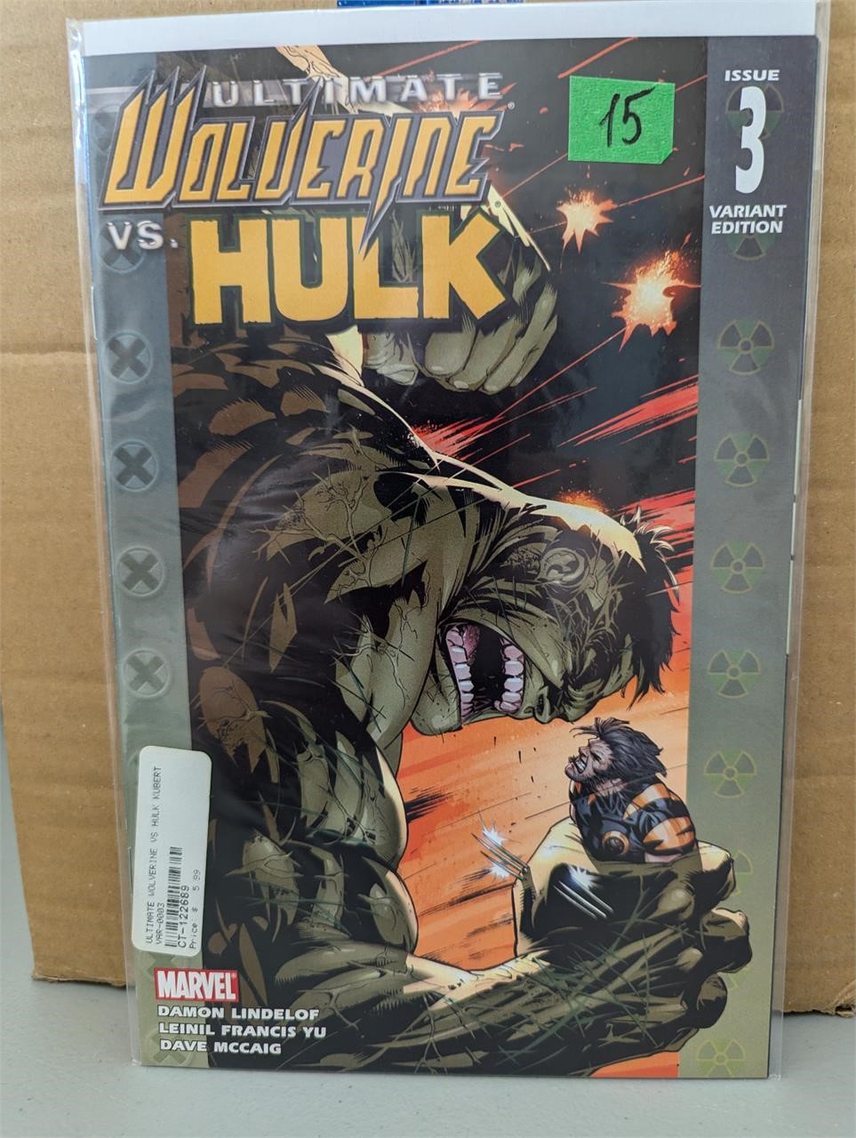 Ultimate Wolverine vs. Hulk #3B Variant (2009)