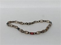 .925 Sterling Silver Beaded Bracelet