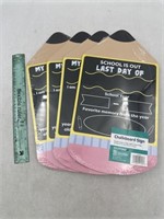 NEW Lot of 4- Wexford Chalkboard Sign Double