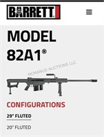 New Barrett 50 Cal Rifle - mod M82A1 - With