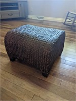 Wicker Ottoman