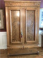Large Antique Cabinet-Lovely Detail