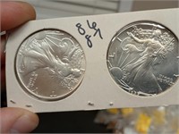 1986 87 silver american eagle coins