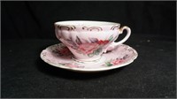 Lefton China Cup & Saucer Hand Painted