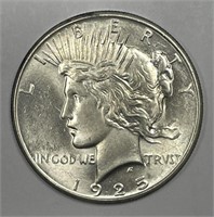 1925 Peace Silver $1 Brilliant Uncirculated CH BU