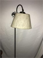 Vintage Standing Lamp Leaf Motif -Works!