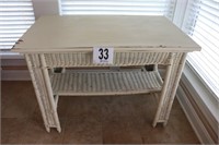 Vintage Wicker Table (BUYER RESPONSIBLE FOR