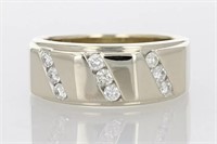 .55 Ct Diamond Men Band Ring 14 Kt