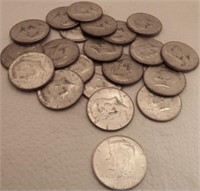 (20) 40% & (1) 90% Silver Kennedy Half Dollars
