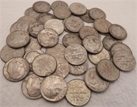 (45) 90% Silver Roosevelt Dimes - Coins