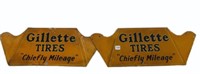 PAIR OF GILLETTE TIRES "CHIEFLY MILEAGE"