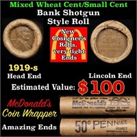 Lincoln Wheat Cent 1c Mixed Roll Orig Brandt McDon