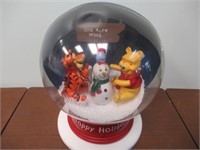 Winnie the Poo, Tiger and a Snowman Snow Globe