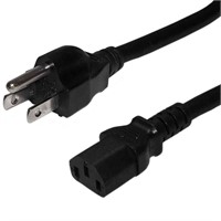 (N) 6ft 5-15P to C13 Power Cable 14AWG SJT (15A 12