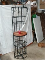 Cylindrical Wrought iron Rack, for pots, pans,