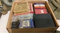 Box lot of WW II service man’s games, cards,