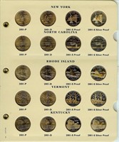 2001-2008 6 Page State Quarters PR/UNC