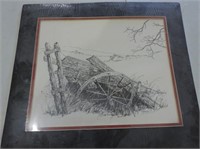 Signed Vic Gibbons Print 16"x14 1/2