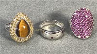 Sterling Rings With Stones - 3