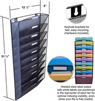 Ultimate Office Mesh Wall File Organizer, 10 Tier