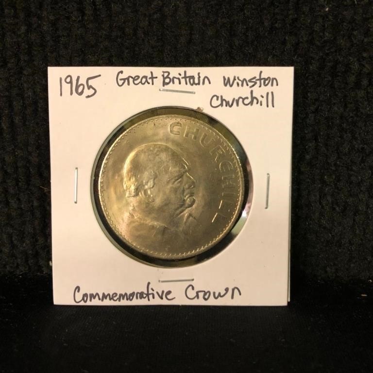 1865 Great Britain Churchill Commemorative Crown