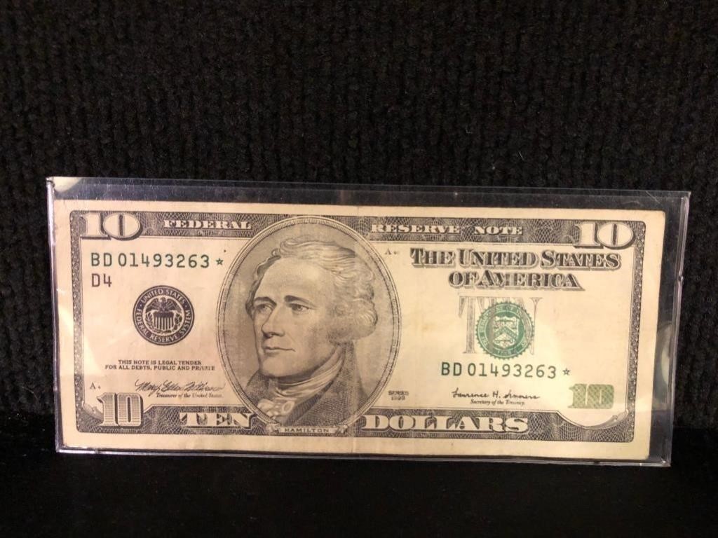 1999 $10 Star Note