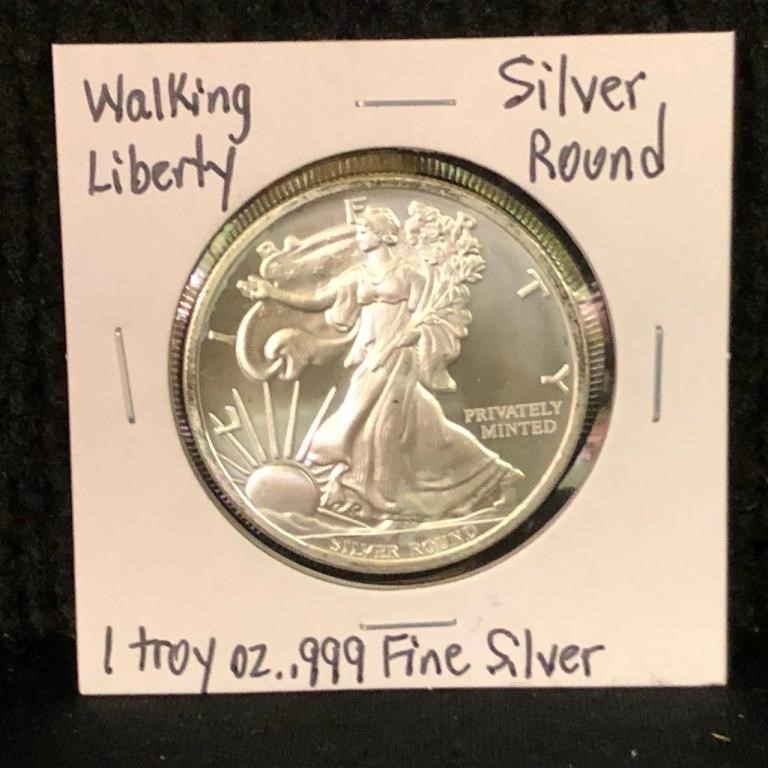 Walking Liberty Silver Round