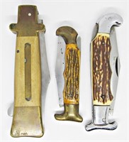 (3) Vintage Lockback Pocket Knives