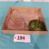3 Pieces of Depression Glass