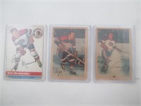 3 cartes de Hockey des années 50-60
