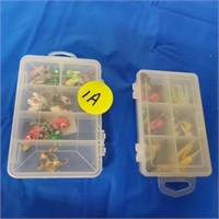 2 CONTAINERS OF FISHING LURES