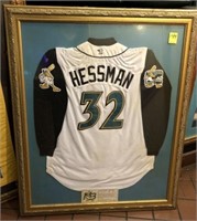 FRAMED AUTHENTIC JERSEY-MIKE HESSMAN #32