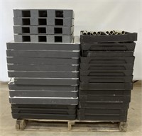 (AS) 6 Sets Of Plastic Storage Shelfing Units,