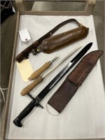 rifle sling and ceramic sharpening rods