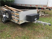 Aluminum Utility trailer W/ Folding Ramp 10' x 64
